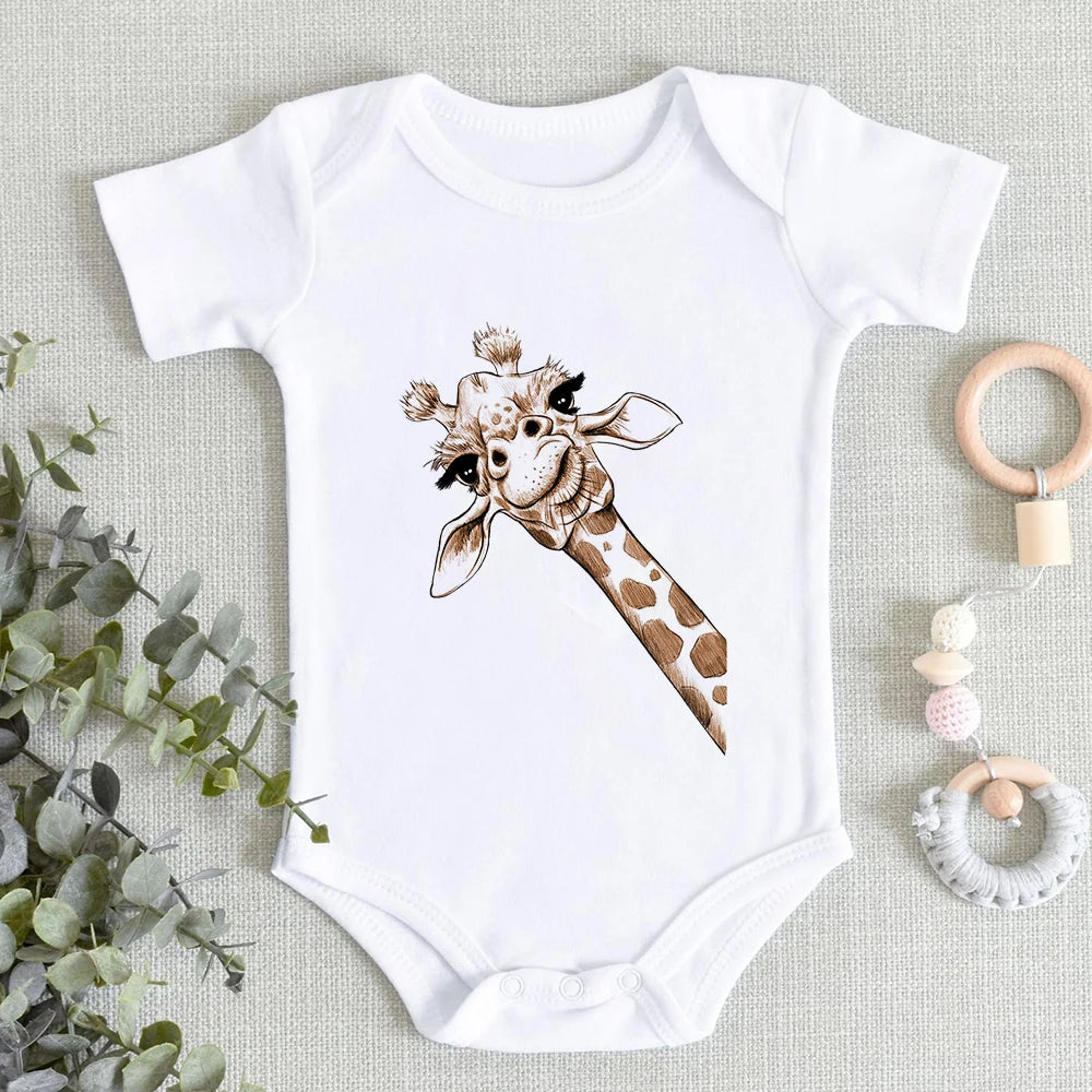 Giraffe Snuggle Romper