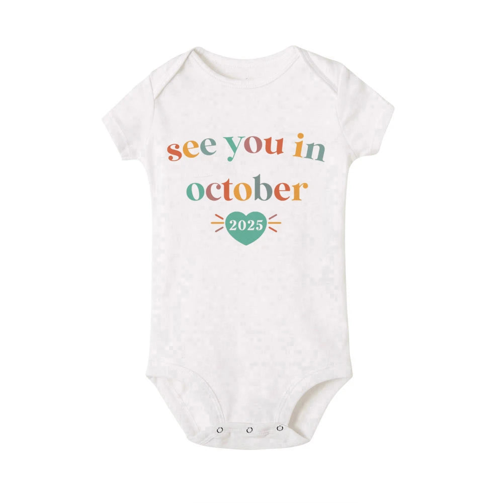 See You In 2025 Baby Announcement Romper