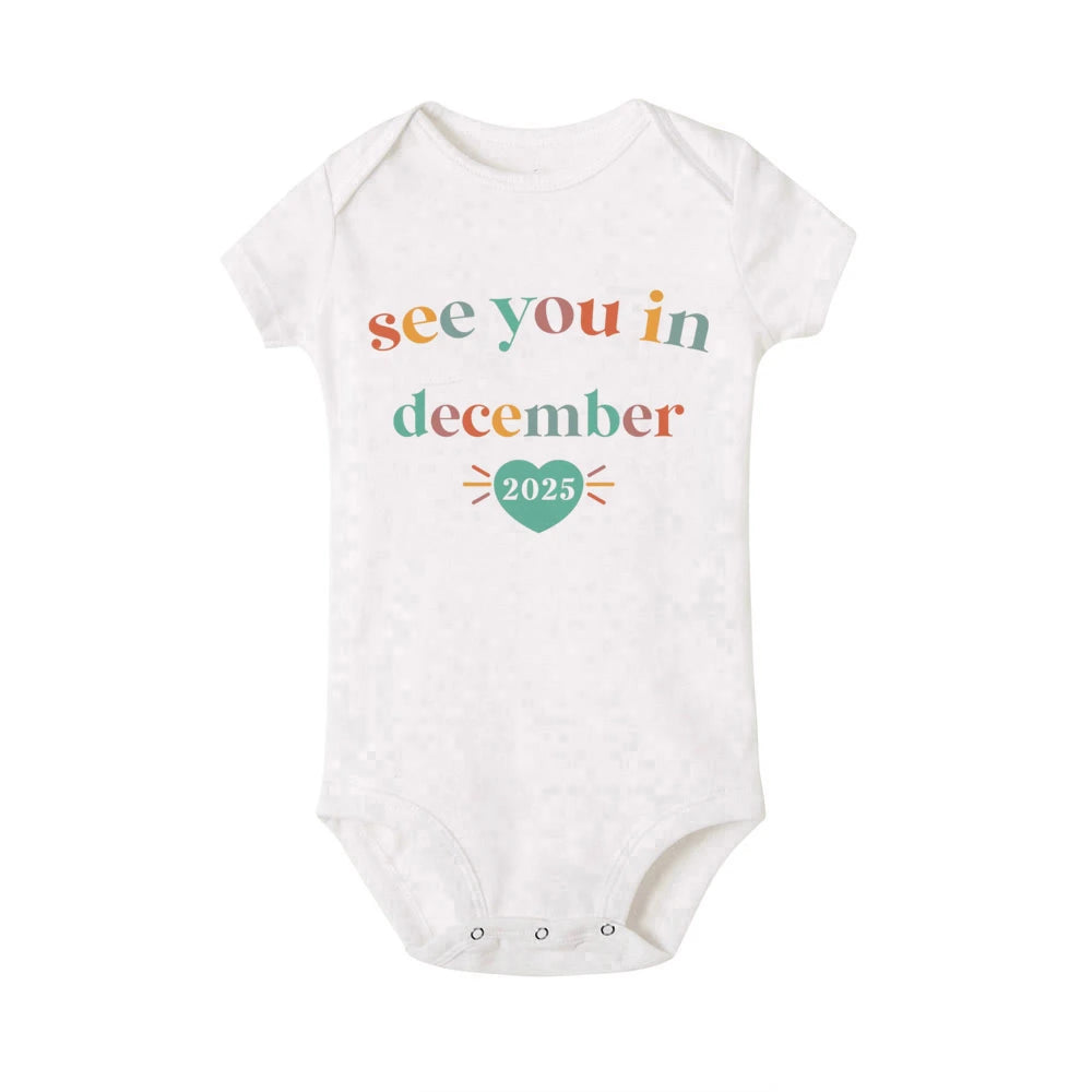 See You In 2025 Baby Announcement Romper