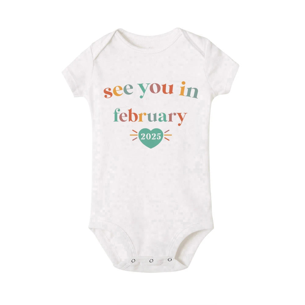 See You In 2025 Baby Announcement Romper