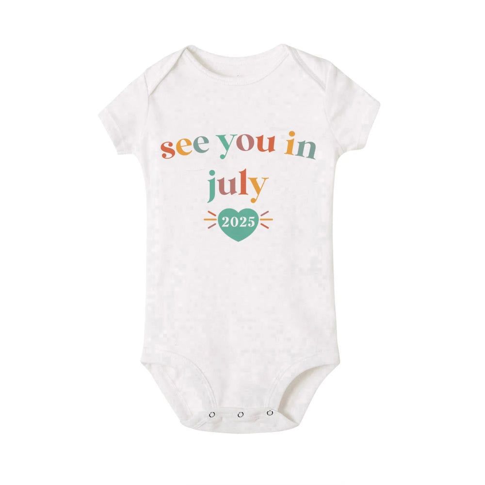 See You In 2025 Baby Announcement Romper