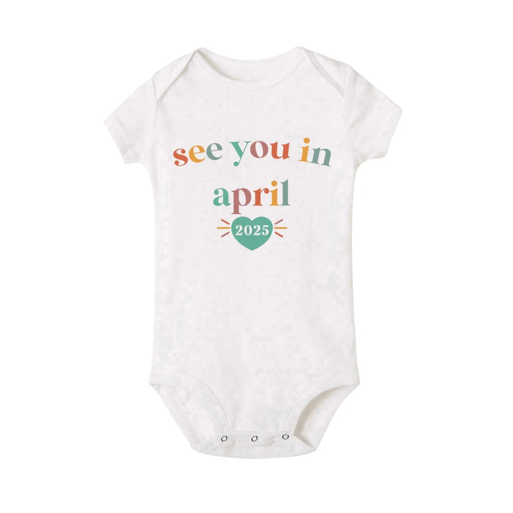 See You In 2025 Baby Announcement Romper