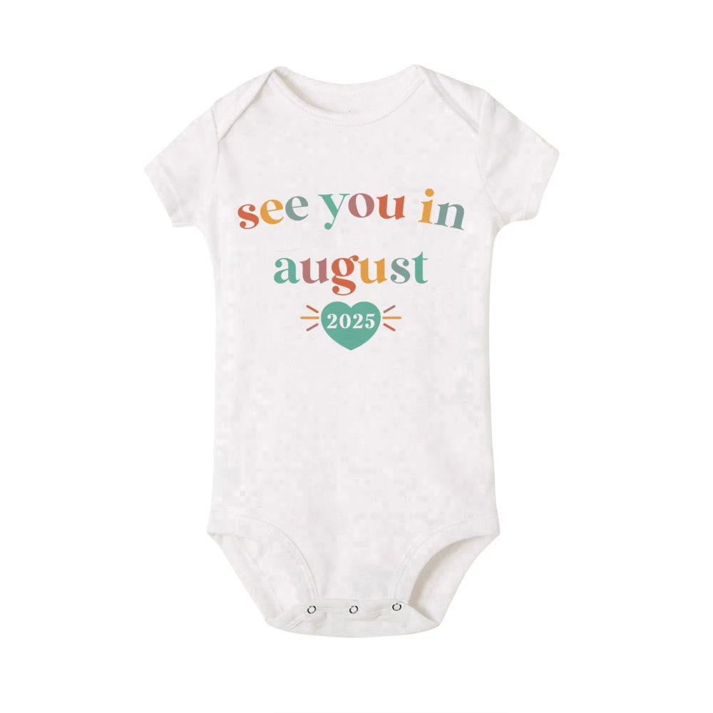 See You In 2025 Baby Announcement Romper