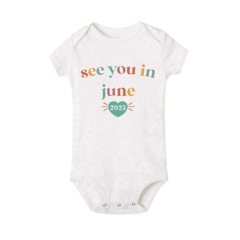 See You In 2025 Baby Announcement Romper